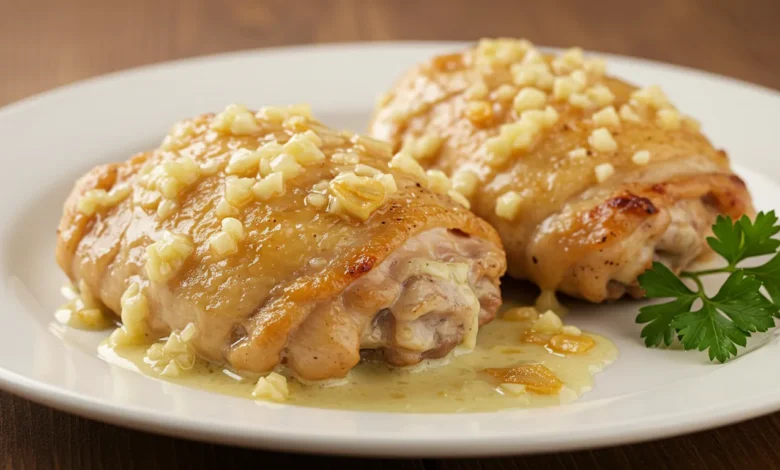 Creamy Chicken Thigh Extraordinary Garlic Sauce